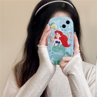 เคสโทรศัพท์มือถือ ลายการ์ตูนเจ้าหญิงดิสนีย์ นางเงือกน่ารัก สําหรับ iPhone 14 13 12 11 Pro Max 14promax