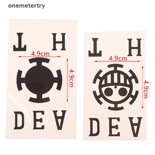 Onem สติกเกอร์รอยสัก ลายอะนิเมะวันพีช ลูฟี่ ตัวอักษรภาษาอังกฤษ D E A T H สําหรับผู้ใหญ่