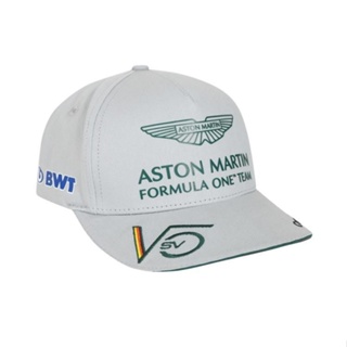 Aston Martin Cognizant F1 Team Custom White Baseball Cap Sebastian Vettel Lance Stroll Racing Visor