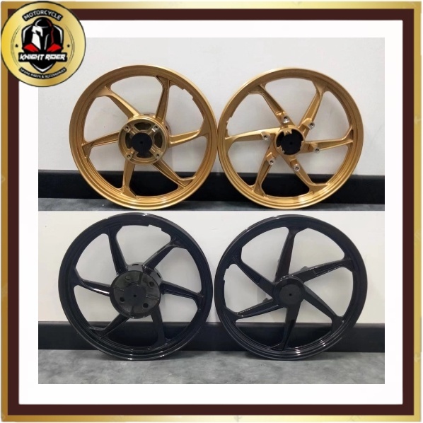 SPORT RIM 6 BATANG RSX FULL CHOP ENKEI RSX150 RS150 RSX 150 RS 150R RS SIP TAPAK ABS GOLD สีดํา ZR66