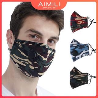 [Clearance] หน้ากากผ้าฝ้าย ลายพราง PM2.5 กันหมอกควัน กันฝุ่น ล้างทําความสะอาดได้ เหมาะกับเล่นกีฬากลางแจ้ง สําหรับผู้ชาย และผู้หญิง
