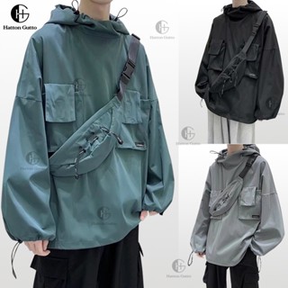 Hattongutto COD OOTD Youth เสื้อกันหนาว มีฮู้ด แนวเรียบง่าย แฟชั่นฤดูใบไม้ร่วง ฤดูหนาว สําหรับผู้ชาย 2022