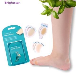 Brightstar แผ่นพลาสเตอร์เจลไฮโดรคอลลอยด์ ป้องกันการสึกหรอ สําหรับดูแลเท้า 4 ชิ้น