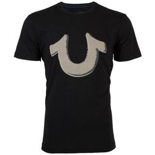 True Religion Mens T-Shirt Pop Art Horseshoe Black $69 Jeans Nwt  Birthday Present Black_01