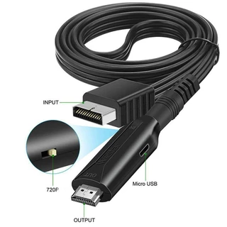 HARM PS2 เป็นอะแดปเตอร์ HDMI จอแสดงผล HDMI สาย HD Converter PS2/PS1 ถึง HDMI