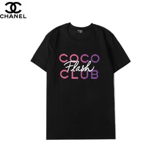 เสื้อยืดน่ารักNEWbetterเสื้อยืดแขนสั้นผ้าฝ้ายพิมพ์ลาย chanel แฟชั่นแบบ unisex STBW