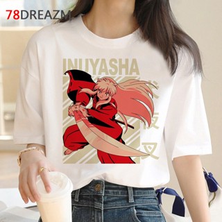 Mens Stretch Shirt inuyasha T-Shirt harajuku kawaii 2022 Couple Beauty_01