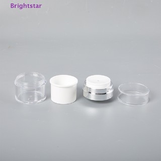 Brightstar กระปุกอะคริลิคเปล่า แบบปั๊ม เติมได้ สําหรับใส่ครีม เครื่องสําอาง