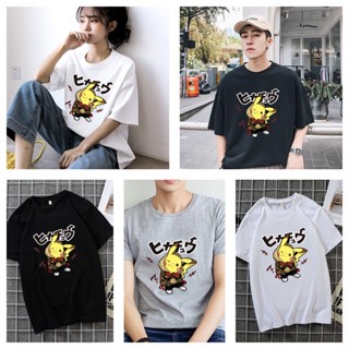 **READY STOCK**Anime Pokemon Shirt Pikachu Shirt Couple Shirt Women T-shirts Short Sleeves T-Shirt Fashion/Oversize_07