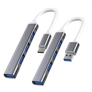 อะแดปเตอร์ฮับ USB Type C ความเร็วสูง USB 3.0 4 พอร์ต OTG สําหรับแล็ปท็อป คอมพิวเตอร์