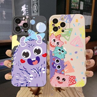 เคสโทรศัพท์มือถือ ขอบสี่เหลี่ยม ลายมอนสเตอร์คุกกี้ หวานแหวว สําหรับ Infinix Hot 20S 20i 30i 9 30 20 Play Smart 6 Plus X6823 Zero 5G 2023