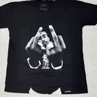 เสื้อยืด​ 2PAC middle finger ลิขสิทธิ์​แท้..2020.