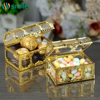 ღ Creative Wedding Candy Storage Box Plastic Candy Storage Basket Trinket For Jewelry Crystal Gem Trinket Holder Earrings Crystal Gem Storage Container