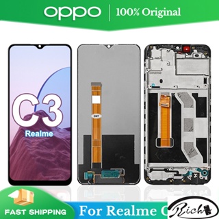 อะไหล่หน้าจอสัมผัส lcd แบบเปลี่ยน สําหรับ Oppo Realme C3 Realme C3 RMX2027 RMX2021