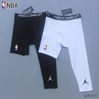 American-Style One-Leg Pants Basketball Leggings One Long One Short High Elastic Training Pant Seven-Point Five-Point Fitness Quick-Drying Track Pants n24v