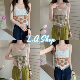 L.A Shop พร้อมส่ง  เสื้อสายเดี่ยวถักไหมพรม ลายหัวใจ2สีน่ารัก สไตล์เกาหลีสุดๆ "11535"