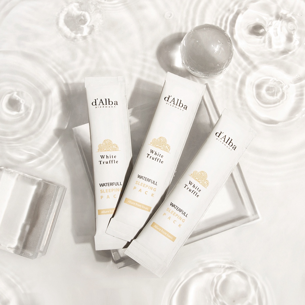 d'Alba Waterfull Vegan Sleeping Pack (4ml*12ea) ดัลบา วอเตอร์ฟูล วีแกน สลีพพิ่ง แพค - รูปที่ 4