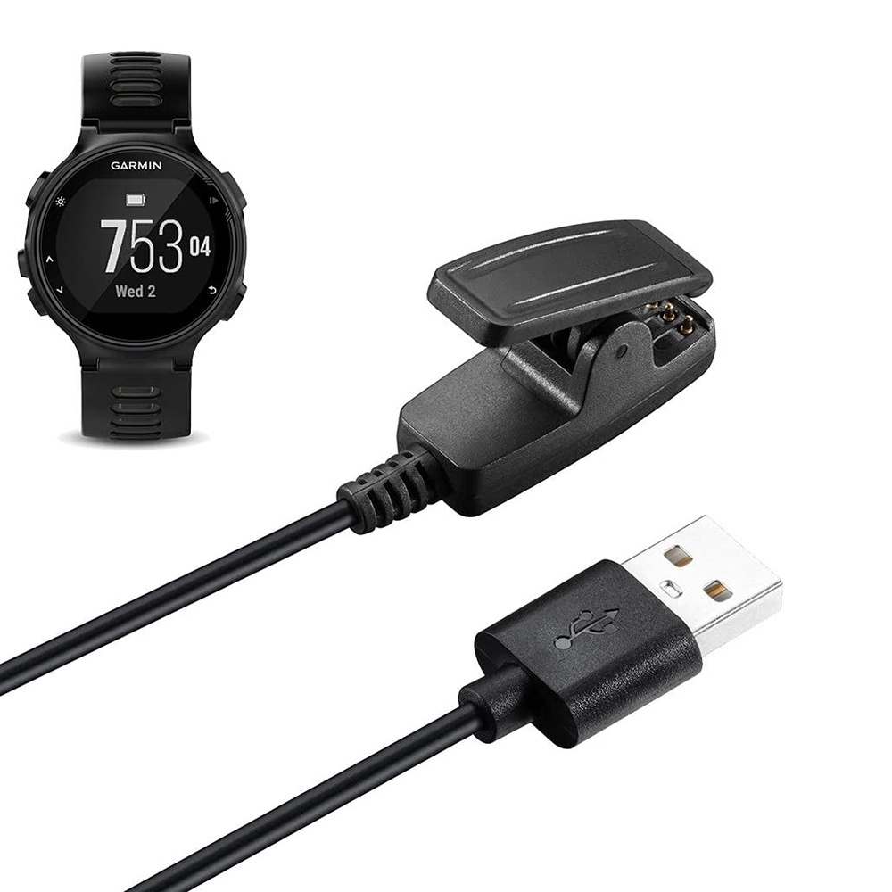 เข้ากันได้กับเครื่องชาร์จ Garmin Forerunner 735XT, สายคลิปสายชาร์จทดแทนสําหรับผู้เบิกทาง Garmin 735X