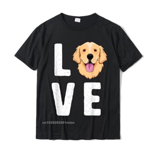 men t shirt Liefde Golden Retrievers T-shirt Voor Vrouwen Hond Huisdier Gift T-shirt Cool topss Tees Katoen Mens Co_04