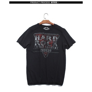 เสื้อยืด พิมพ์ลายตัวอักษร Hard Rock Cafe Old สําหรับผู้ชาย