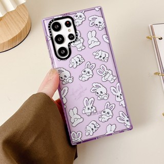 【Cute Rabbit】casetify เคสโทรศัพท์มือถือแบบนิ่ม TPU กันกระแทก ลายกระต่ายน่ารัก แฟชั่น คุณภาพสูง สําหรับ Samsung s23ultra s23 s22+ s22ultra s21 21+ s21ultra s20 s20+ s20ultra