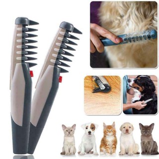 Knot Out Pet Cat Grooming Flea Electric Dog Hair Comb Groom Trimmer Tangles Tool