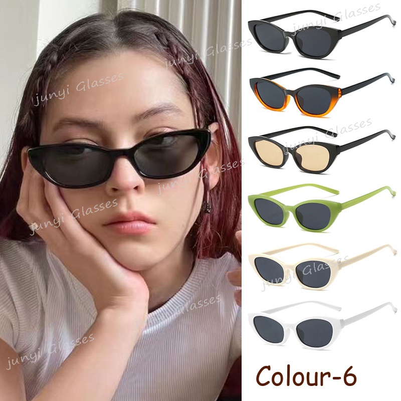 【พร้อมส่ง】COD แว่นตากันแดด ป้องกันรังสียูวี กรอบสีดํา ขนาดเล็ก สไตล์เรโทร สําหรับผู้ชาย และผู้หญิง