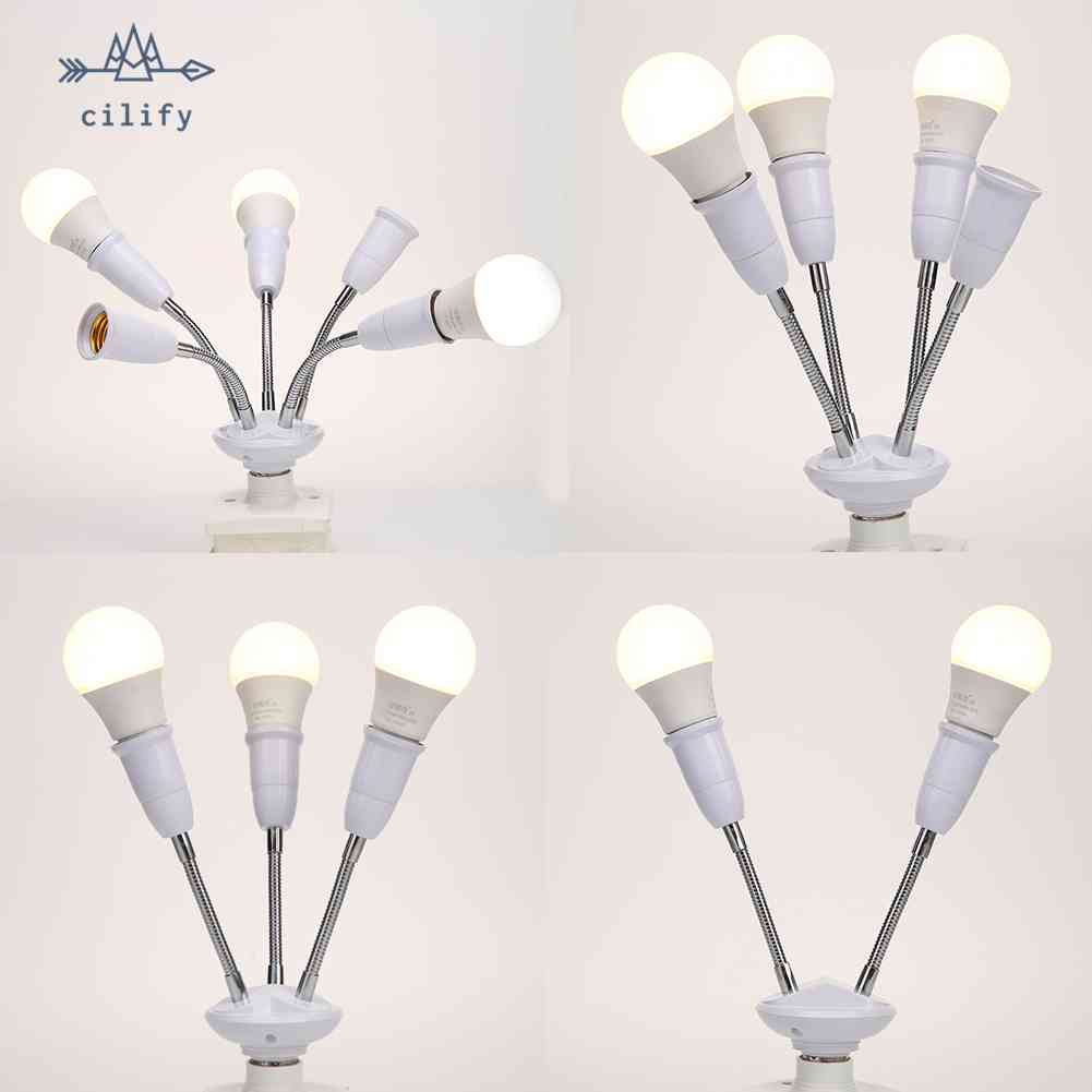 ใหม่ ที่วางโคมไฟ E27 ปรับได้ สําหรับอะแดปเตอร์แปลงไฟ LED
