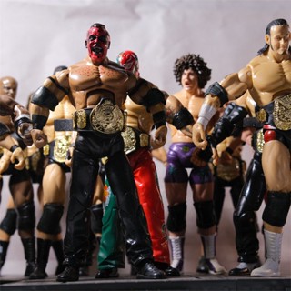 ฟิกเกอร์นักมวยปล้ํา Wwe Wrestler เข็มขัดทอง ต่อสู้ ต่อสู้ ชกมวย มวย การแข่งขัน W Standard Championship Belt Seine