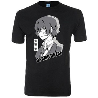 Mowei7 {พร้อมส่ง อะนิเมะ Bungo Stray Dogs Twin Dark Osamu Dazai XS-6XL} #เสื้อยืดผ้าฝ้าย 100% พิมพ์ลายการ์ตูน โอเวอ_09