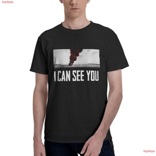 loylaiya เสื้อผู้ชาย PUBG MOBILE เสื้อยืดเกมมิ่ง PUBG I CAN SEE YOU Classic T-Shirt Tee Shirts Mens Basic Short Sl_01