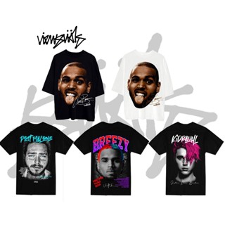 CHRIS BROWN BREEZY V.1 -BOOTLEG SHIRT JUSTIN BIEBER/POST MALONE/EMINEM/LIL WAYNE/TRAVIS_01