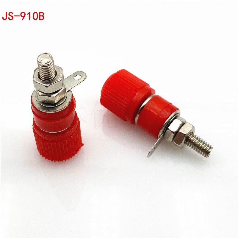 JS-910B ขั้วต่อหัวใหญ่ ปลั๊กกล้วย ปลั๊กไฟ บานาน่า ดำ แดง banana jack - รูปที่ 2