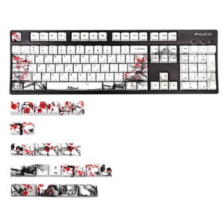 Rr ปุ่มกดคีย์บอร์ด 128 คีย์ PBT DYE-SUB สําหรับ Cherry MX Switch 1 5U 1 75U 2U Shift 6 25U Spacebar Mechanical Keyboa