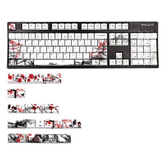 Rr ปุ่มกดคีย์บอร์ด 128 คีย์ PBT DYE-SUB สําหรับ Cherry MX Switch 1 5U 1 75U 2U Shift 6 25U Spacebar Mechanical Keyboa