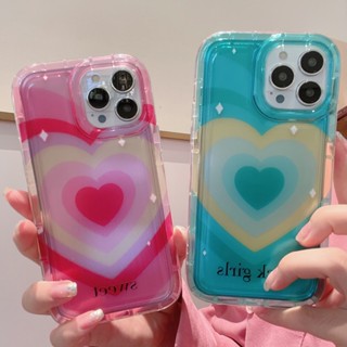 เคสซิลิโคนหัวใจรักใสสำหรับ Iphone 11 12 13 14 Pro Max 6 6s 7 8 Plus Se 2020 Xs Xr Xs Max X