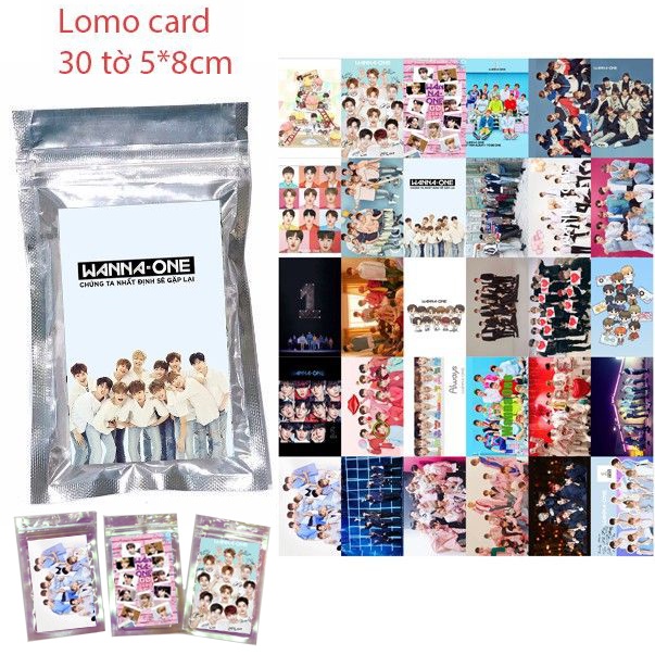 การ์ดโลโม่ wanna one LM6 30 แผ่น 5*8cm
