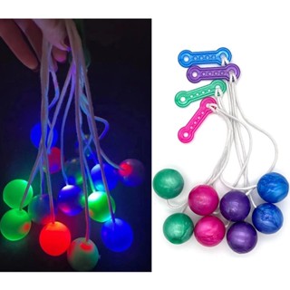 【รุ่นปรับปรุง】ลูกบอลเขย่า พร้อมไฟ LED PTO-CLACKERS ของเล่นเพื่อความปลอดภัย สําหรับเด็ก