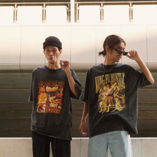 OsNY //HOMEBOY.V SHAOLIN.SOCCER เสื้อยืดผ้าฟอกโอเวอร์ไซส์!