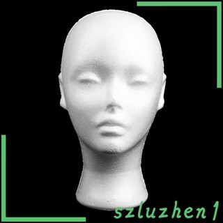 [Szluzhen1] หุ่นหัวโฟม สีขาว สําหรับโชว์หมวก