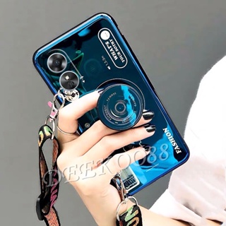 เคสโทรศัพท์มือถือ พร้อมสายคล้อง และขาตั้งกล้อง สําหรับ OPPO Reno8 T A78 5G 4G 2023 Reno 8 8T Reno8T OPPOA78