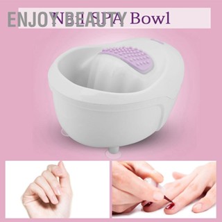 Enjoy Beauty ชามแต่งเล็บไฟฟ้าน้ำยาล้างเล็บที่ตายแล้วผิวนุ่มเครื่องมือแต่งเล็บ US Plug 100-240V