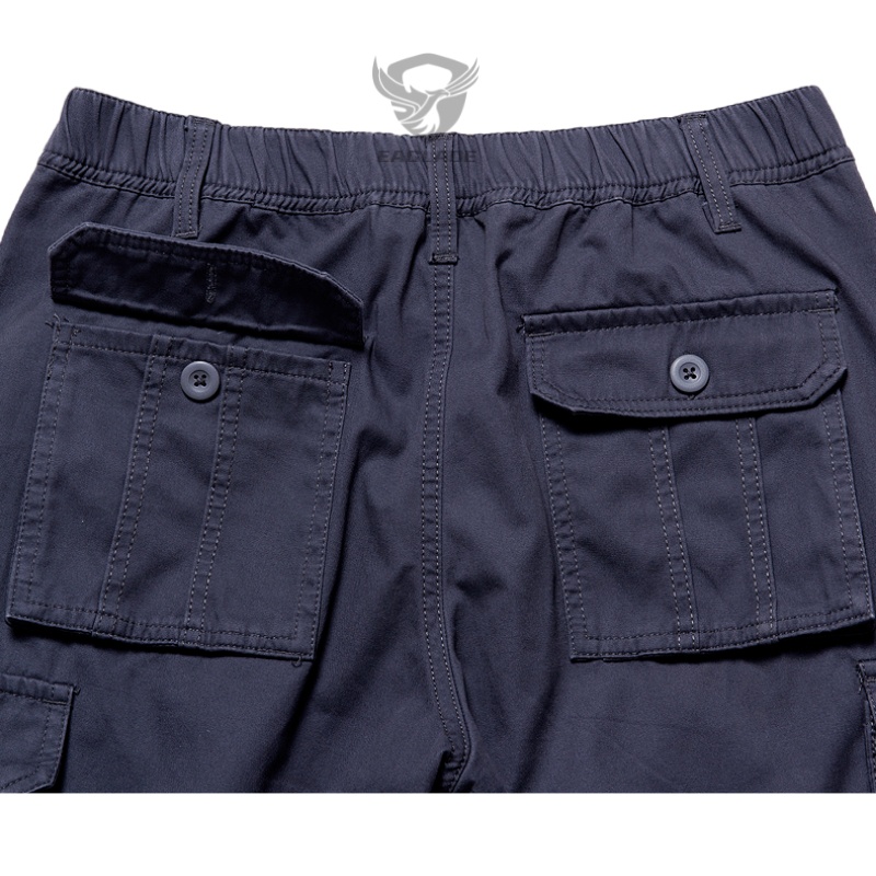 OWLLADE กางเกงคาร์โก้สําหรับผู้ชายสีน้ําตาลหลวม A1111 B02 2T - รูปที่ 6