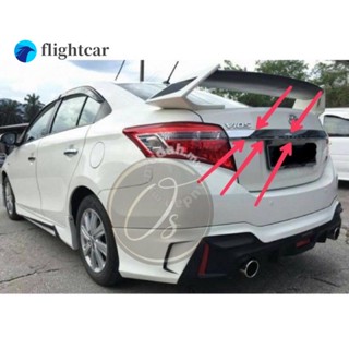 Flightcar Toyota Vios Ncp150 2013-2018 ฝาครอบถังน้ํามัน โครเมี่ยมด้านหลัง พร้อมโลโก้