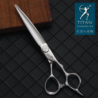 ส่งตรงจากบริษัทผู้ผลิต Titan ช่างทำผมกรรไกรสำหรับผมตัด Professional Hairdressing กรรไกร7.0นิ้วตัดผมเครื่องมือ