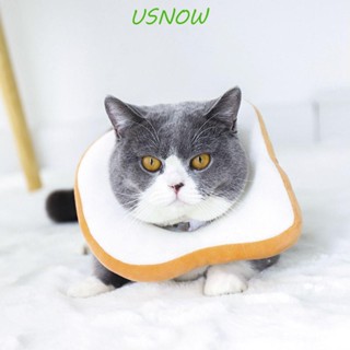 Usnow ปลอกคอสัตว์เลี้ยง ผ้าฝ้าย PP น่ารัก สร้างสรรค์ ป้องกันการเสียรูป สามารถปรับได้ สําหรับแมว