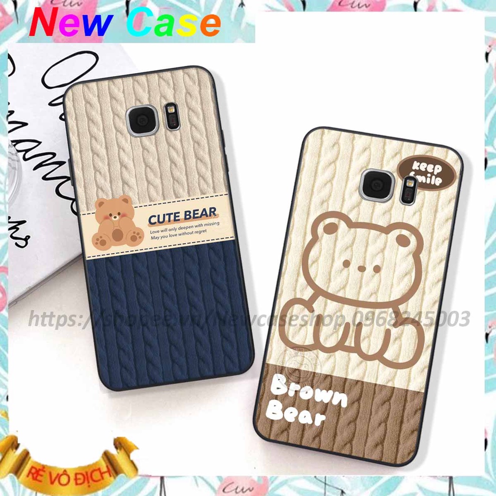 เคส Samsung S6 / S6 EDGE-Plus / S7 / S7 EDGE พร ้ อมลายขนสัตว ์ หมีน ่ ารัก