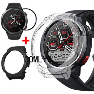 เหมาะสําหรับ Mibro watch GS เคส PC ป้องกัน กันชน ฟิล์มกันรอยหน้าจอ