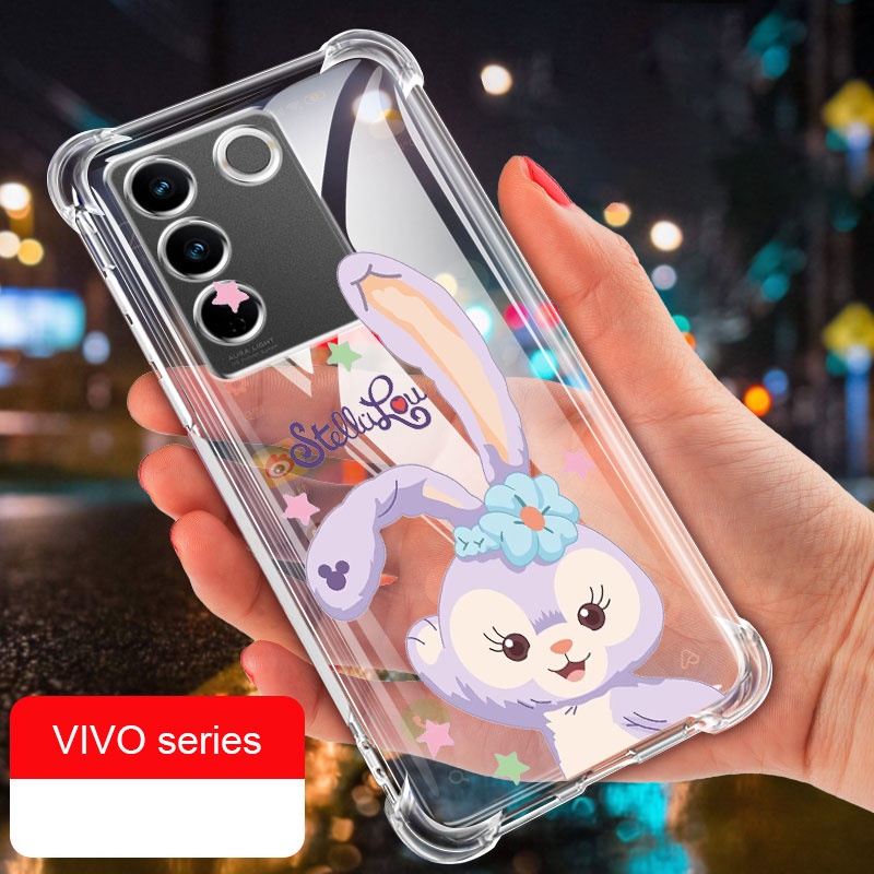 Vivo Y100 5G Soft Stellalou เคสเบาะลม เคสกันกระแทก เคสยางใส ฝาครอบป้องกัน