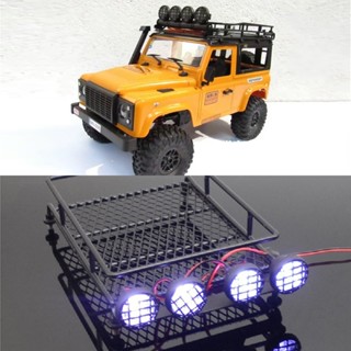 Austar หลอดไฟหลังคารถบังคับ สเกล 1:10 พร้อมไฟ LED 4 ดวง สําหรับ TRX4 TRX6 90046 Axial SCX10 II HSP TAMIYA CC01